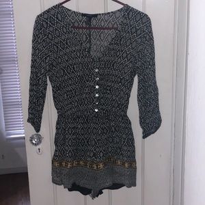 Abstract Printed Romper